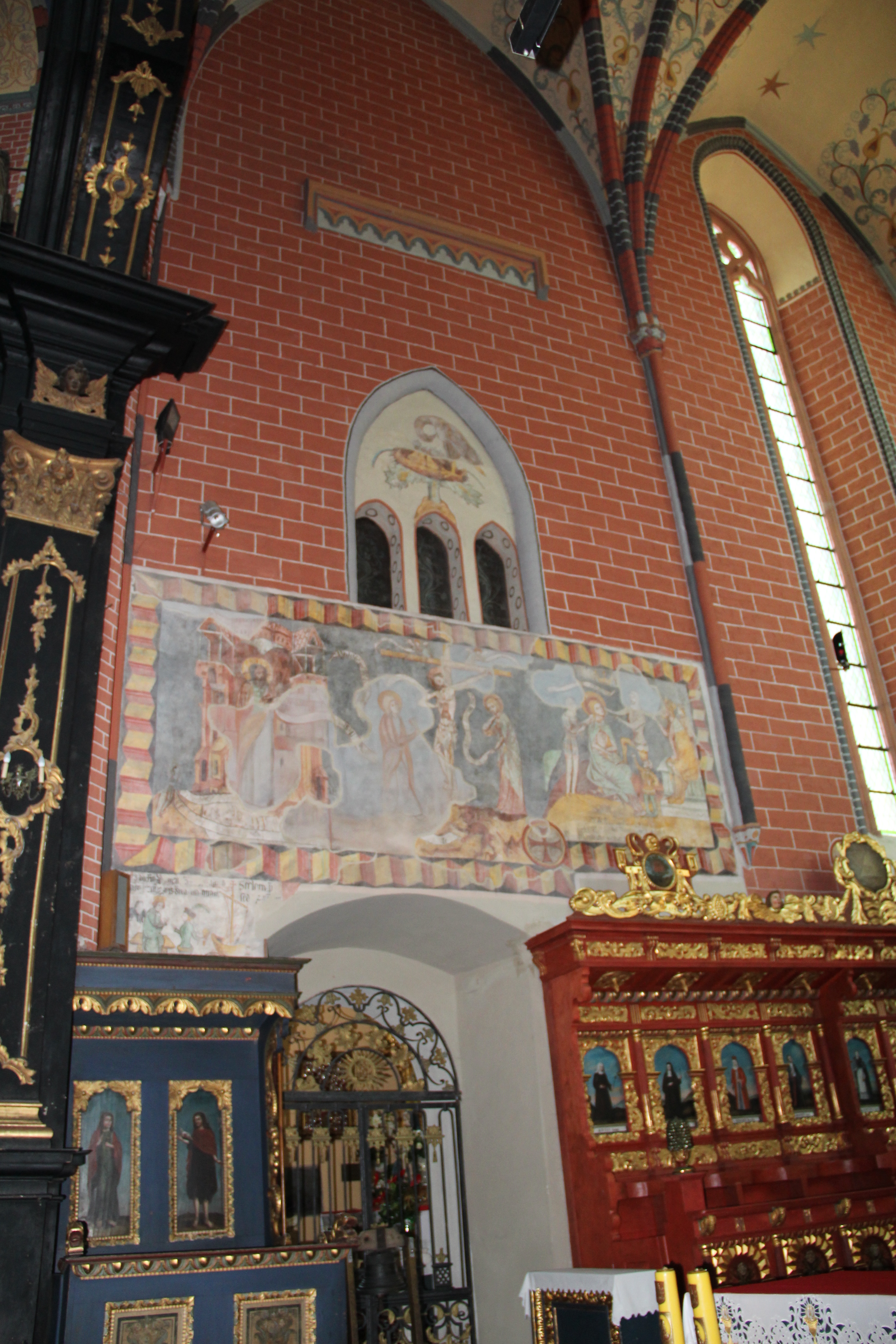 Polichromie gotyckie, kościół farny pw. Wniebowzięcia NMP, Chełmno, fot. Elżbieta Pawelec