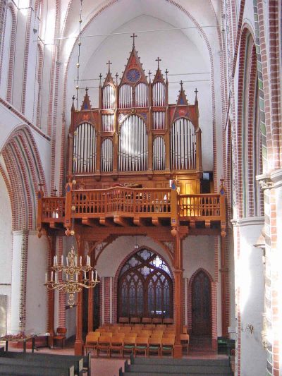 St.-Petri-Kirche, Blick auf die Orgel, Buxtehude
