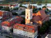 Marienkirche, von oben, und Rathaus (links), Frankfurt (Oder)