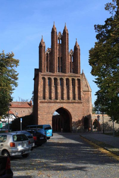 Friedländer Tor, Haupttor, Stadtseite, Neubrandenburg