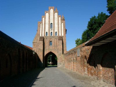 Friedländer Tor, Haupttor, Feldseite, Neubrandenburg